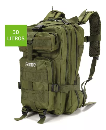 Mochila Tactica De Camping 30 Litros Femmto Mochilero Viaje