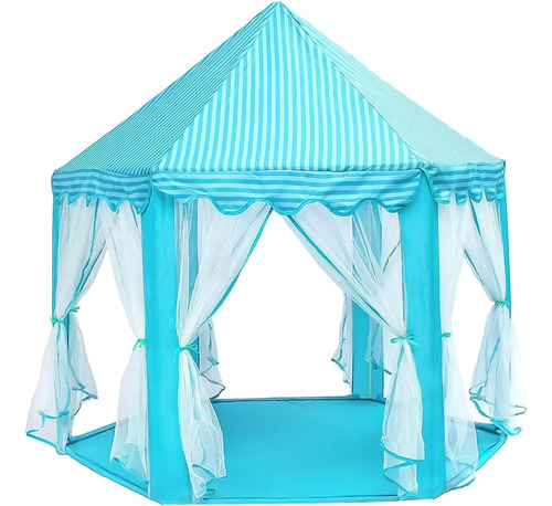 Sutekus Play Tent Girl's Dream Castle Hexagon Princess Tent 