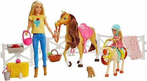 Barbie Hugs 'n Horses Playset Y Muñecas Chelsea