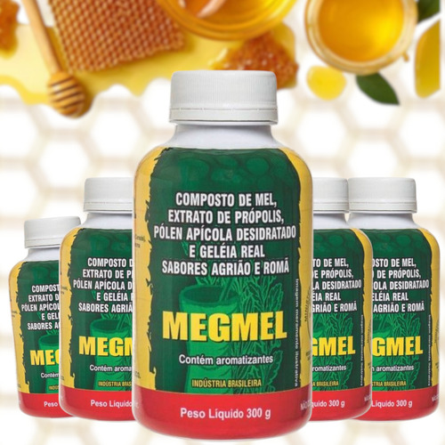 3 Megmel - Composto De Mel, Própolis, Pólen E Geleia Real