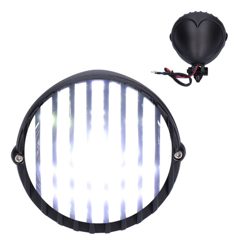 Faro Led Delantero De Motocicleta, Vintage, Redondo, Blanco