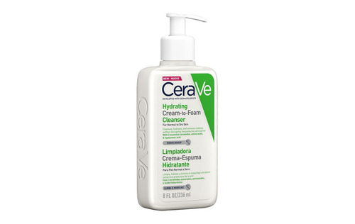 Imagen 3 de 5 de Cerave Limpiadora Crema-espuma Hidratante 236ml Para Rostro
