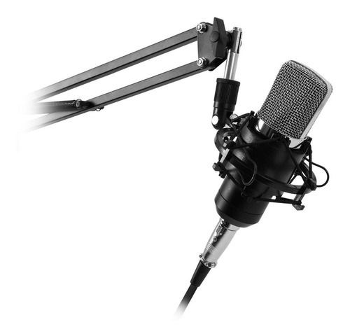Kit67 Microfono Studio Antipop Con Soporte Y Stand Philco