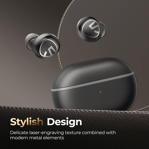 Auriculares Soundpeats, Negro/recargable/bluetooth