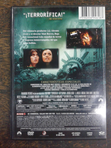 Cloverfield (2008) * Dvd * Ciencia Ficcion *