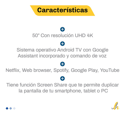 Imagen 2 de 10 de Smart Tv Rca And50fxuhd 4k 50 Lh Confort