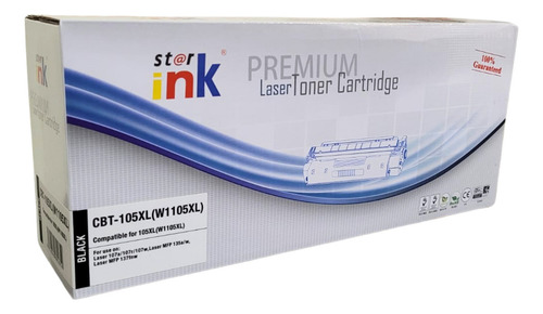 Tóner Alternativo H P W1105xl Bk Compatible 107a 107r 107w Tinta Black