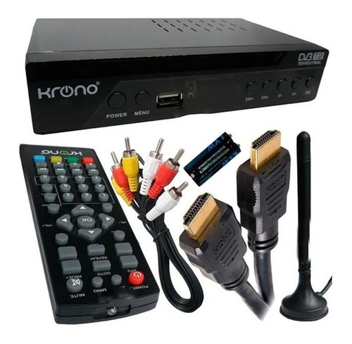 Decodificador Tv Tdt Dvb - T2 Tv Digital + Cable Hdmi Usb