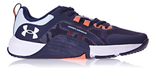 Tênis Under Armour Tribase Reps color azul/coral - adulto 34 BR