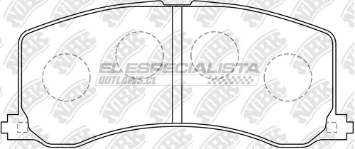 Pastillas De Freno Suzuki Cultus Crescent 1.5 1998 Nibk Del