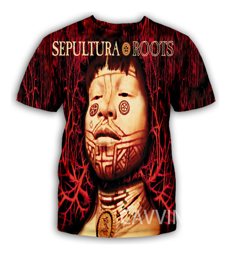 Playera De Manga Corta Con Estampado 3d De Sepultura Band (