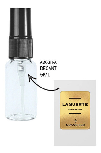 Imagem 1 de 2 de Decant 5ml Perfume La Suerte - Nuancielo Amostra Vidro Spray