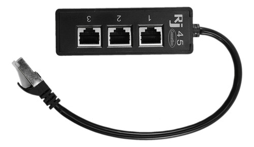Adaptador De Cable Ethernet Splitter Rj45 Para Red Lan De 1