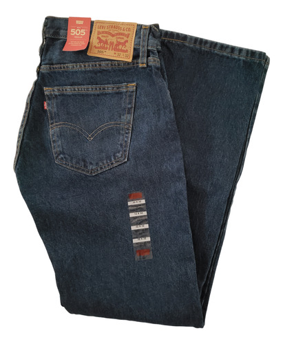 Levi's 505 Pantalon Jean Azul Oscuro Hombre Talle W32 L32