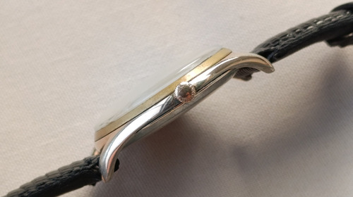 Reloj Longines Jumbo Calatrava 6417. Oro 40 Microns. 1959 Negro Dorado Blanco (Usado)