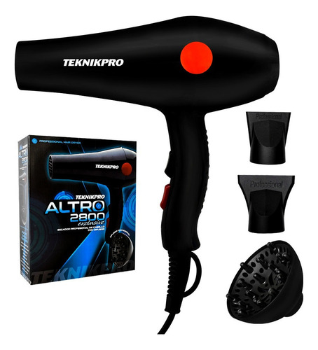 Kit Plancha Duga D207 + Secador Pelo Teknikpro + Regalo Rosa