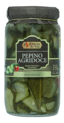 Pepino Agridoce 370g Essência Do Vale