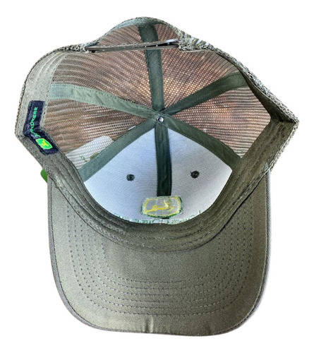Gorra Estilo John Deere Gris Oscuro Original Trucker Jd039 Gris Oscuro Único