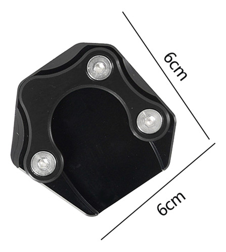 4x Soporte Lateral Pad Plate Parking Foot Premium Negro