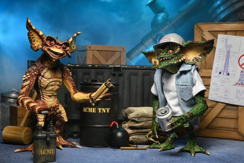 Neca Gremlins 2 The New Batch Demolition Gremlins, pacote com 2