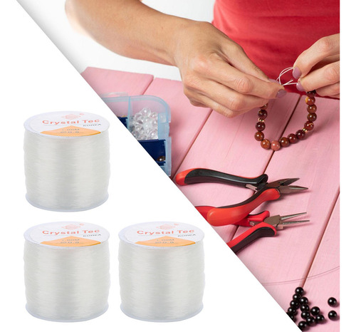 3 Uds. De Hilo Elástico Para Pulsera, Hilo Para