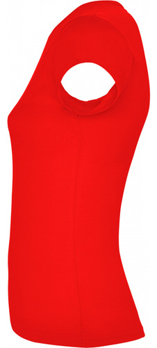 Pack 5ú Polera Mujer Manga Corta Algodón Colores Roly Bali