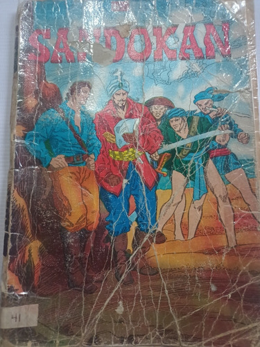 Sandokan Editorial Novaro Año 1980 Maltratado Libro Comic