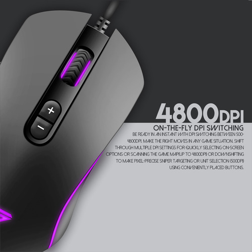 Mouse Gaming Fantech Con Cable Thor X9 Rgb 7 Botones