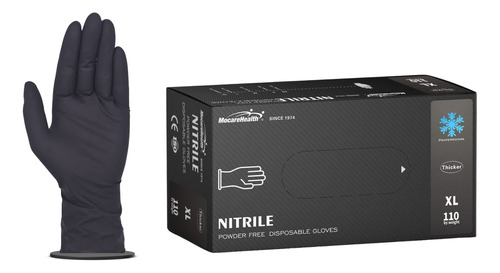 Mocarehealth Guantes Desechables De Nitrilo Negro Mas Grueso