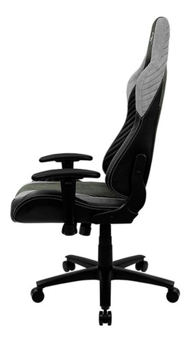 Imagen 4 de 6 de Silla de escritorio AeroCool Baron gamer ergonómica hunter green con tapizado de cuero sintético y piel sintética