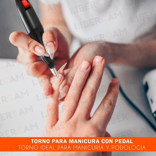 Imagen 6 de 6 de Torno Unas Manicuria Profesional Uñas Esculpidas Manos Pies