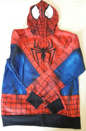 Chaqueta De Spiderman Marvel Con Capucha Completa (Usado)