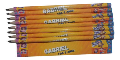 15 Lápis Personalizado E 15 Canetas Para Lembrancinha