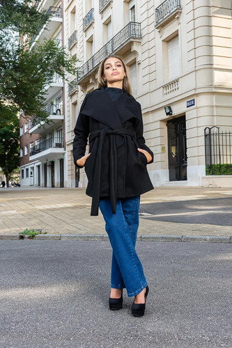 Tapado Londres Con Tira Y Bolsillos De Invierno