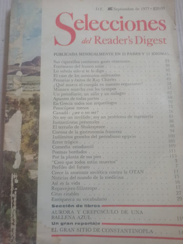 Selecciones Readers Digest Septiembre 1977