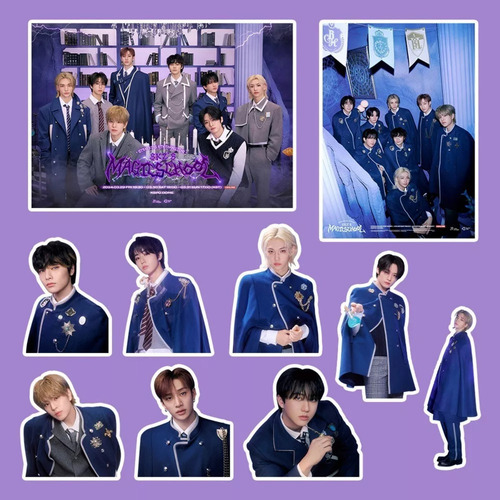 Stray Kids (55 Photocard + Sticker) Kit Pegatina + Lomocard