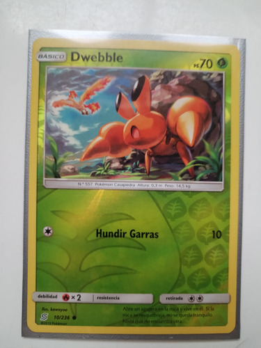 Dwebble - 10/236 - Common Reverse Holo Pokemon Tcg
