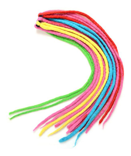 (i) Extensão De Cabelo Sujo Feminina Dreadlocks Space Roll A