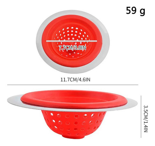 Para Filtro De Cocina/baño Fregadero/desagüe Silicona