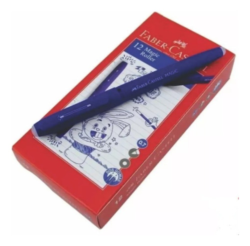 Roller Borrable Magic Cuerpo Azul Faber Castell X 12 Unidade