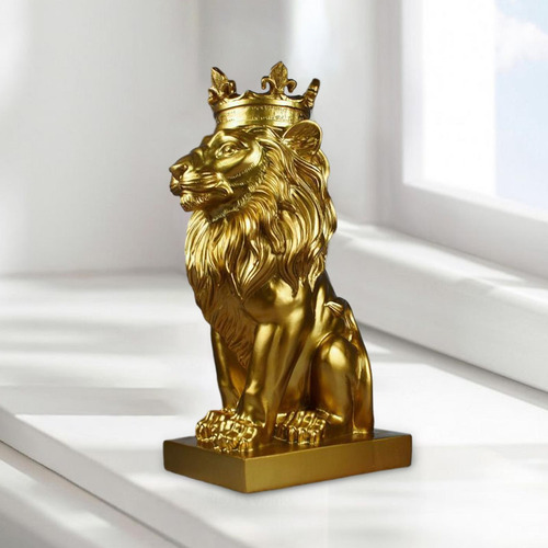 Estátua De Estilo Europeu Ornamento Resina Áureo