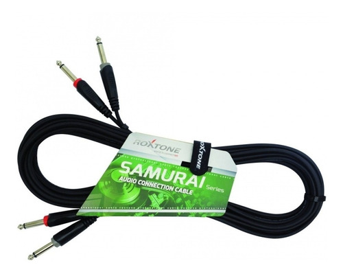 Imagen 4 de 7 de Cable Audio 2 Plug A 2 Plug Mono 3 Metros Roxtone Racc100l3