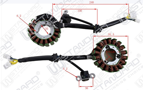 Imagen 4 de 5 de Estator Honda Glh 150 Gaucha W Standard