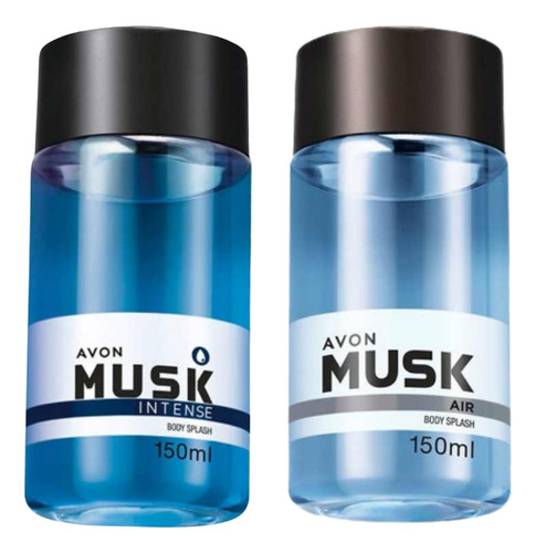 Colônia Musk Intense E Musk Air Avon - Kit 2 Unidades