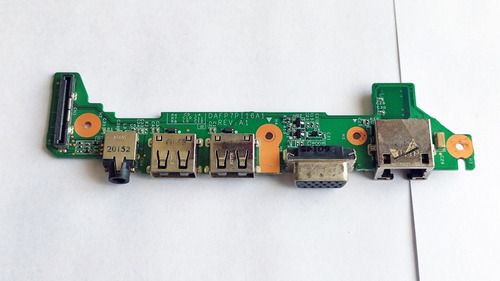 Placa Lateral Usb / Lan / Audio Toshiba Satellite T130 T135