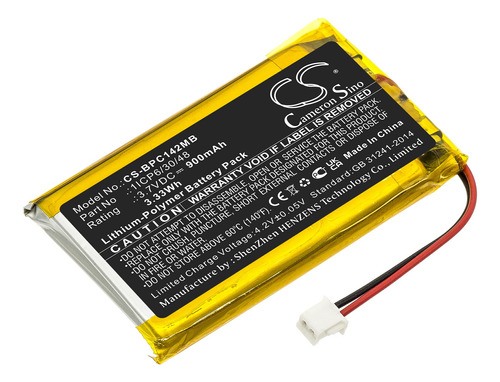 Bateria Repuesto Polimero Litio 900 Mah 3.33 Wh Apta Para