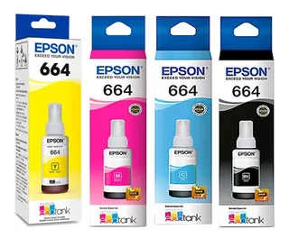 Tintas Epson T664 Original Ecotank Serie L