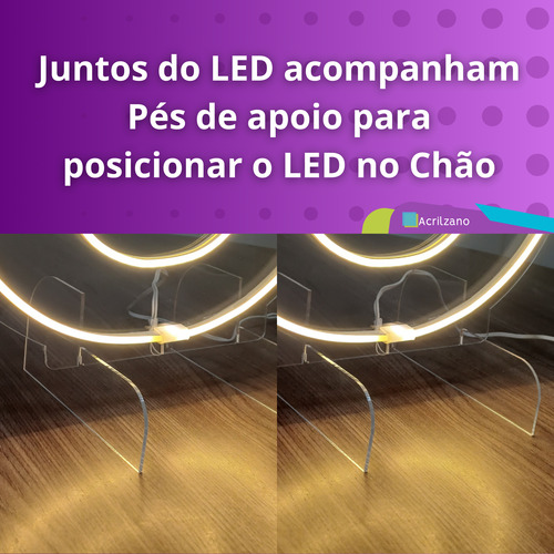Número Decoração Neon Led Acrilzano Brilho Quente Frio