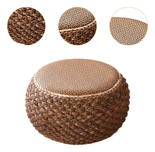 Pouf Otomano Round Footrest Rustic Sofá Taburete De Sofá