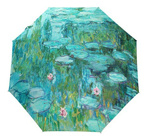 Sombrilla O Paraguas - Woor Monet Painting Windproof Travel 